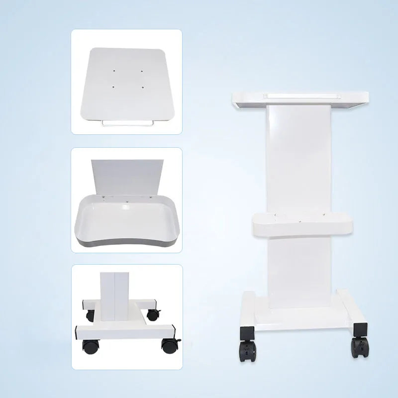 stainless steel dental clinic trolley 4 mobile wheels facial spa beauty salon machine cart beauty instrument trolley