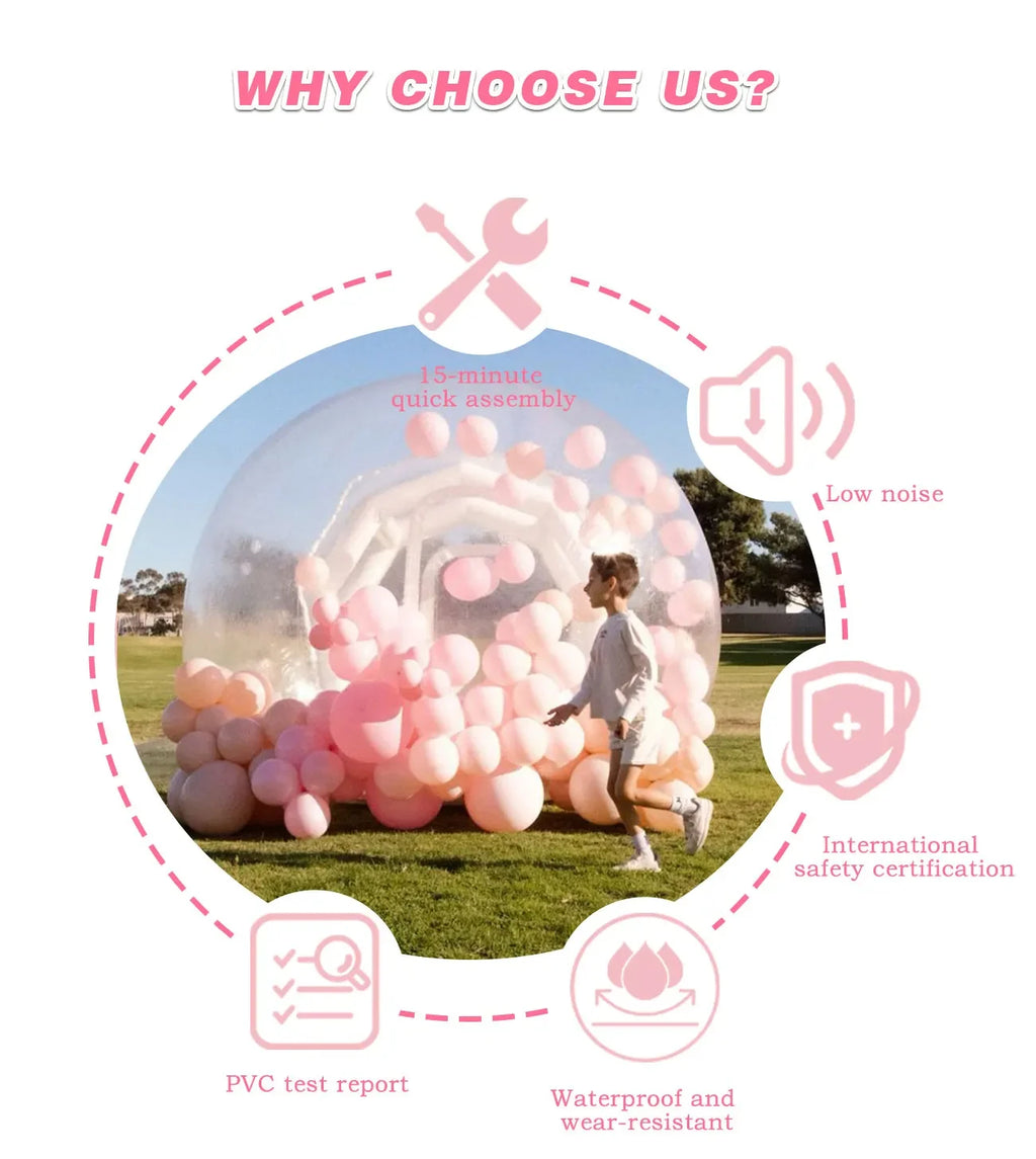 Inflatable bubble house, inflatable trampoline, white inflatable castle, inflatable trampoline toy, free shipping to Brazil