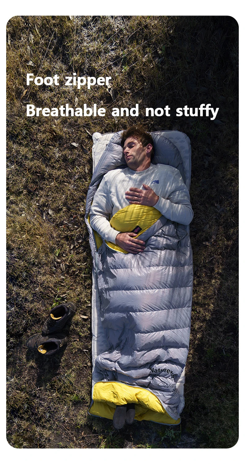 Naturehike Duck Down Sleeping Bag CW400 CW700 Adult Outdoor Camping Winter Thickened Cold Lightweight Sleeping Bag