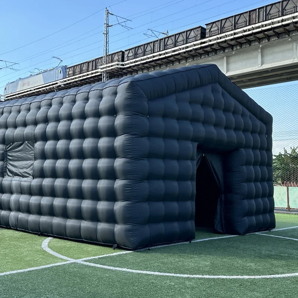 Cube Nightclub Inflatable  Tent Portable Disco Light Nightclub Tent Party Pavilion Square Gazebo House for Outdoor Events