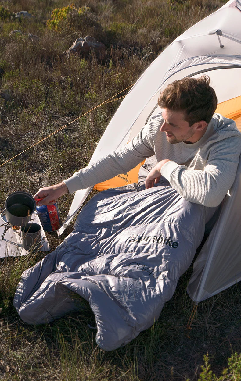 Naturehike Duck Down Sleeping Bag CW400 CW700 Adult Outdoor Camping Winter Thickened Cold Lightweight Sleeping Bag