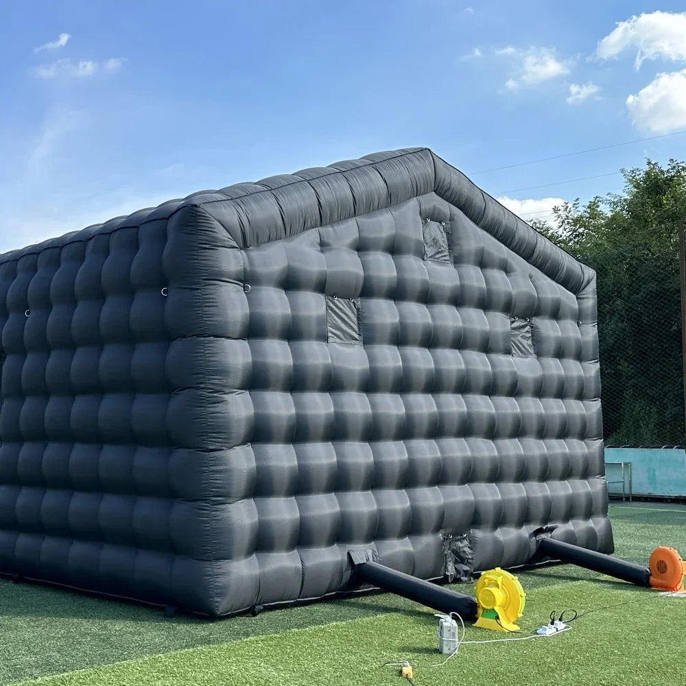 Cube Nightclub Inflatable  Tent Portable Disco Light Nightclub Tent Party Pavilion Square Gazebo House for Outdoor Events