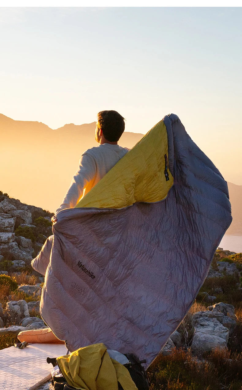 Naturehike Duck Down Sleeping Bag CW400 CW700 Adult Outdoor Camping Winter Thickened Cold Lightweight Sleeping Bag