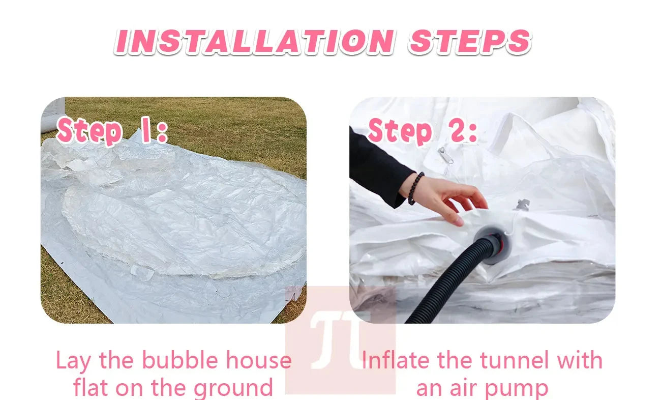 Inflatable bubble house, inflatable trampoline, white inflatable castle, inflatable trampoline toy, free shipping to Brazil